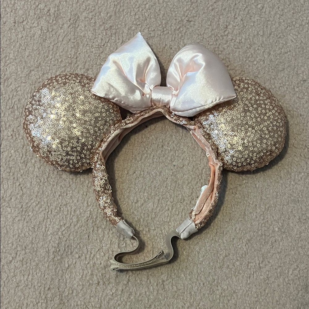 Disney Glittering Sequin Ears with Satin Bow